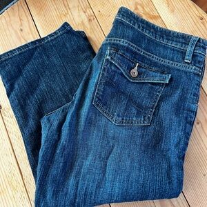 Lee Women's Dark Blue Ankle Jeans